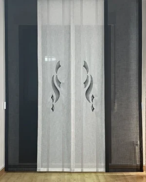 Panel Japones Gris y Negro Con Galería 1