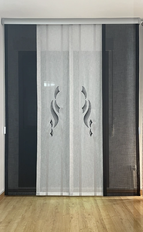 Panel Japones Gris y Negro Con Galería 1
